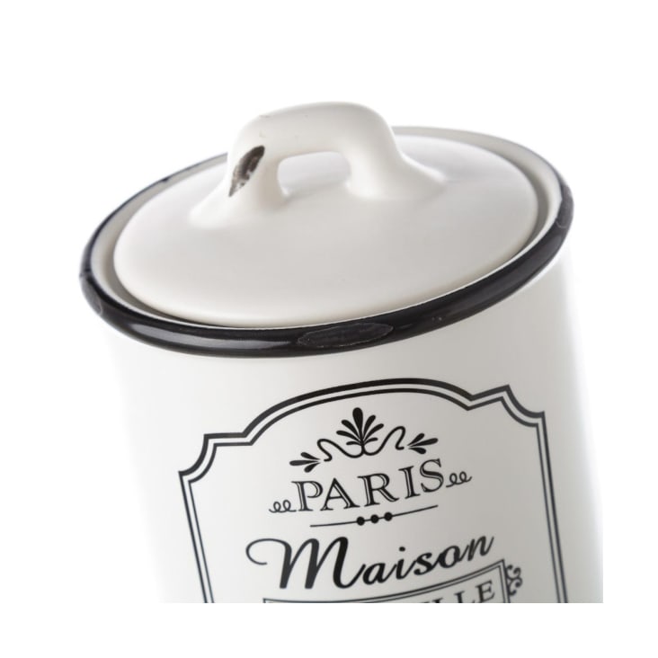Pot de conservation en céramique blanche sucre-PARIS cropped-3