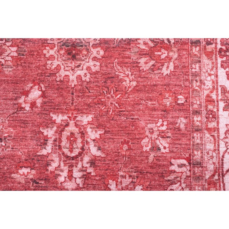 Tapis floral tissé plat - rouge 090x160 cm-ADARA cropped-3