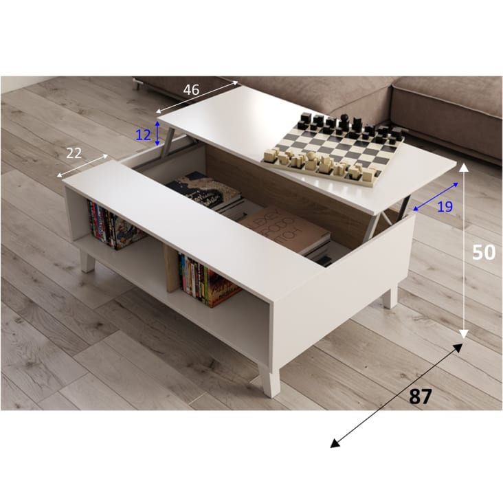 Mesa cocina plegable Fly color roble y blanco (Ref. 10555) 🍳 Mesas de  cocina /#Shorts #MesaAuxiliar 