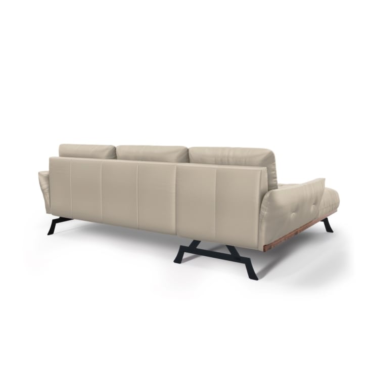 Canapé d'angle 4 places en cuir gris clair-OLIVIER cropped-5