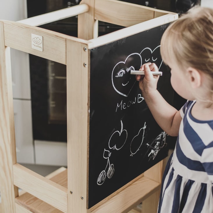 Tabouret en bois Montessori  Tour d'apprentissage pour tout-petit