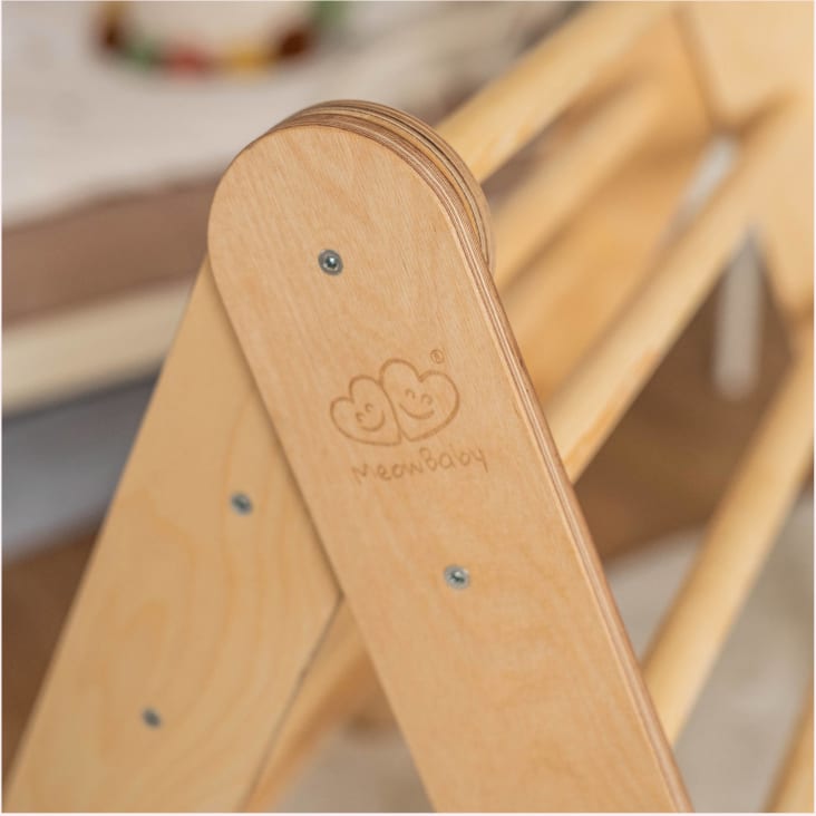Taburete infantil Montessori - Escalón niños madera 100% natural - banco de  madera baño - escalón infantil - escalera 2 peldaños - taburete baño 