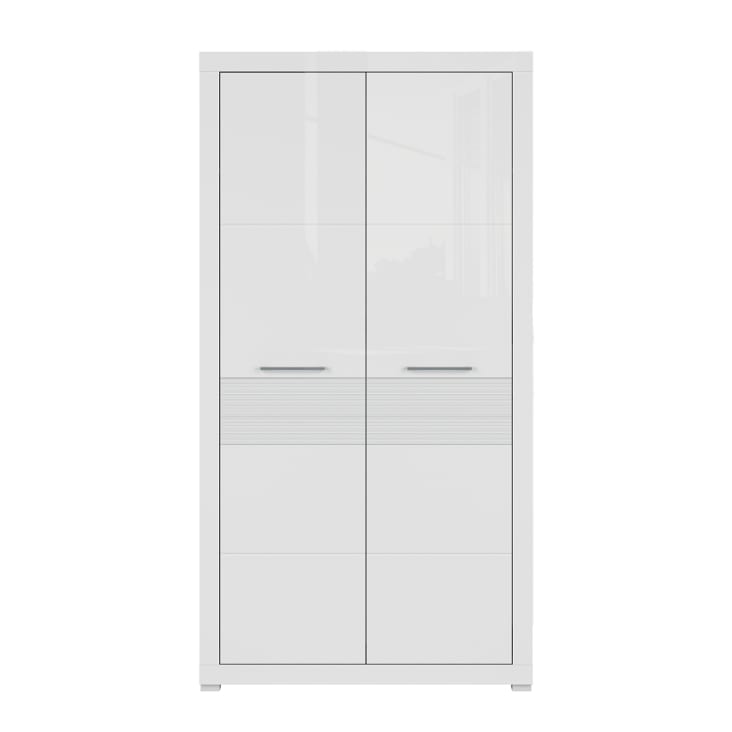 Armoire 2 portes blanc laqué cropped-2