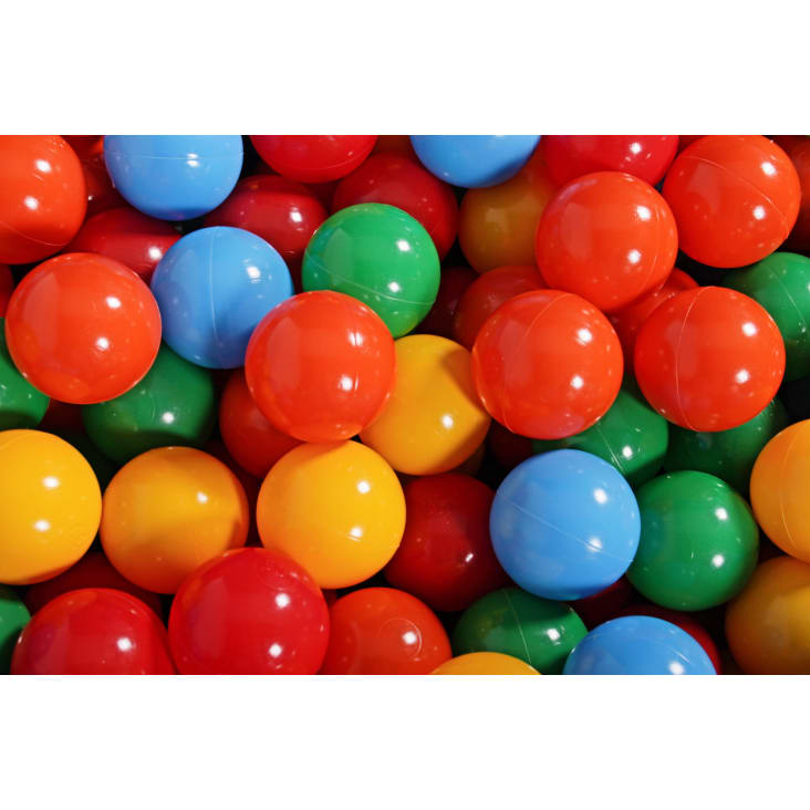 Aire de jeu mousse avec piscine à balles jaunes, rouges et vertes cropped-5