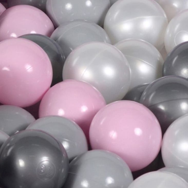 Piscina con 200 bolas turquesas, grises y blancas - MiniBe