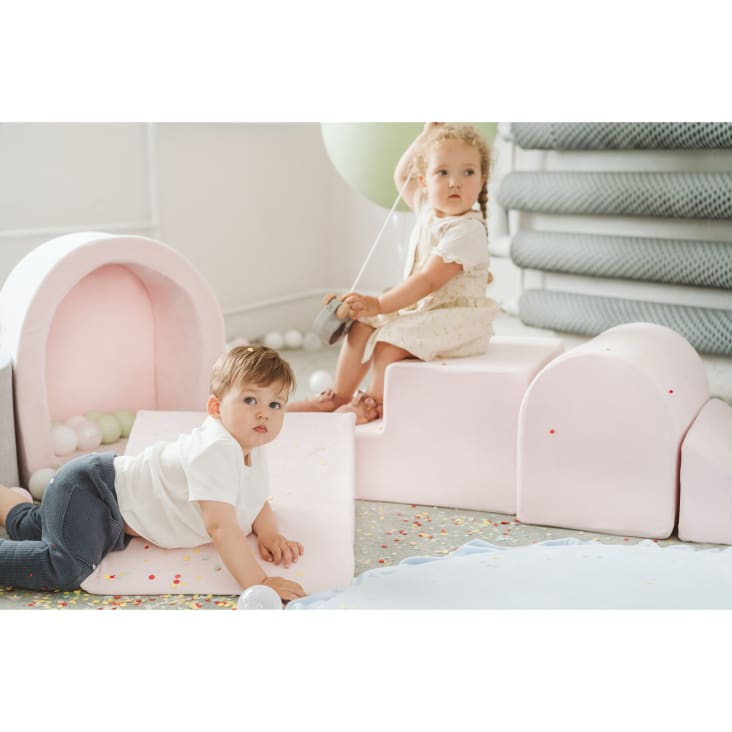 Area Giochi Morbida Per Bambini KiddyMoon - Modulare, Creativa, Facile Da Pulire | Con Gradini E Palline - Foto 8
