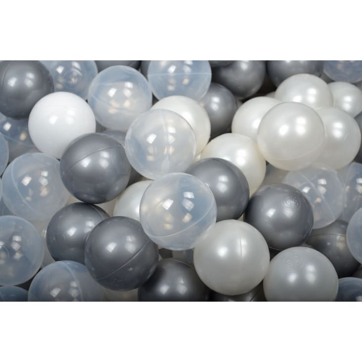 Giochi di schiuma con piscina di palline Bianco/Trasparente W45cm