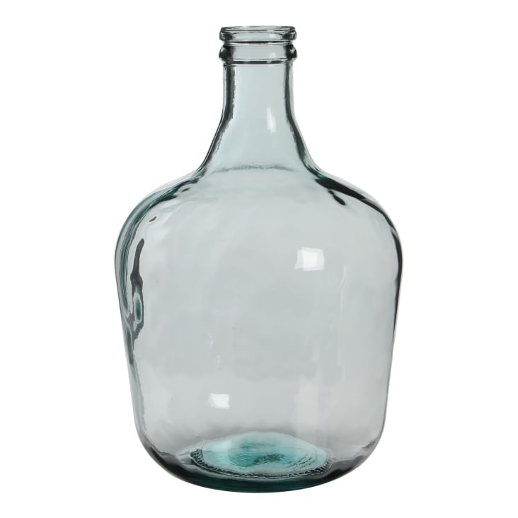 Vase bouteille en verre recyclé H42-Diego