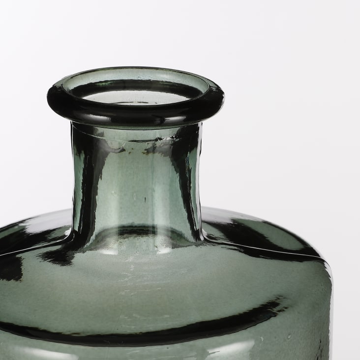 Vaso bottiglia in vetro riciclato verde alt.40-Guan cropped-3