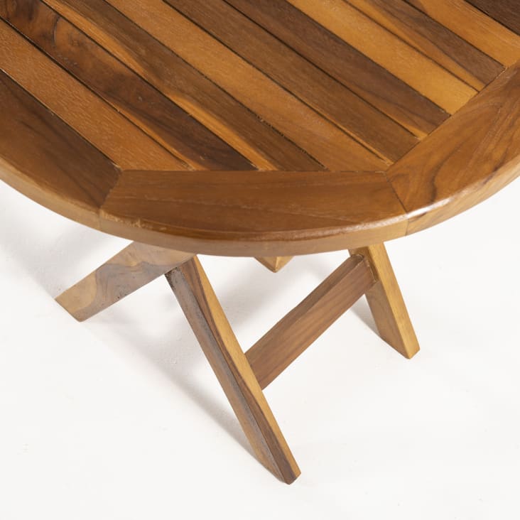 Mesa auxiliar de jardín de madera de teca 50x50 cm cropped-2