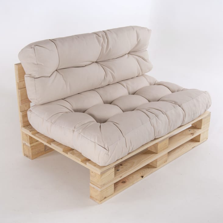 Sofá palé y cojín de asiento y respaldo color crema cropped-5