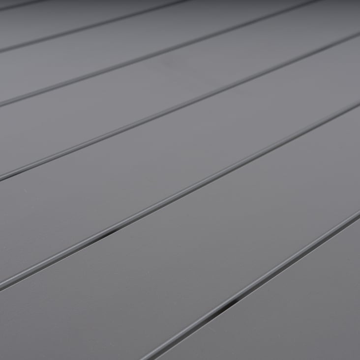 Mesa de exterior plegable cuadrada de aluminio blanco 70x70x71 cm cropped-7