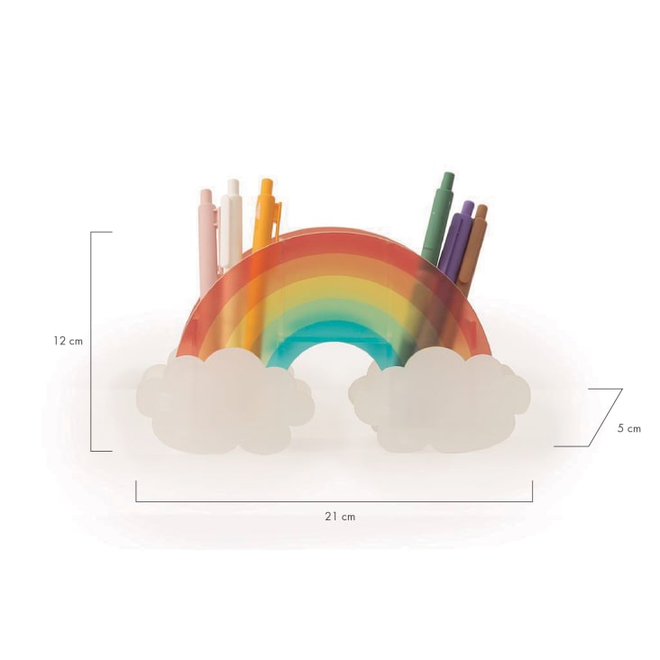 Portamatite a forma di arcobaleno per bambini multicolore PENCIL