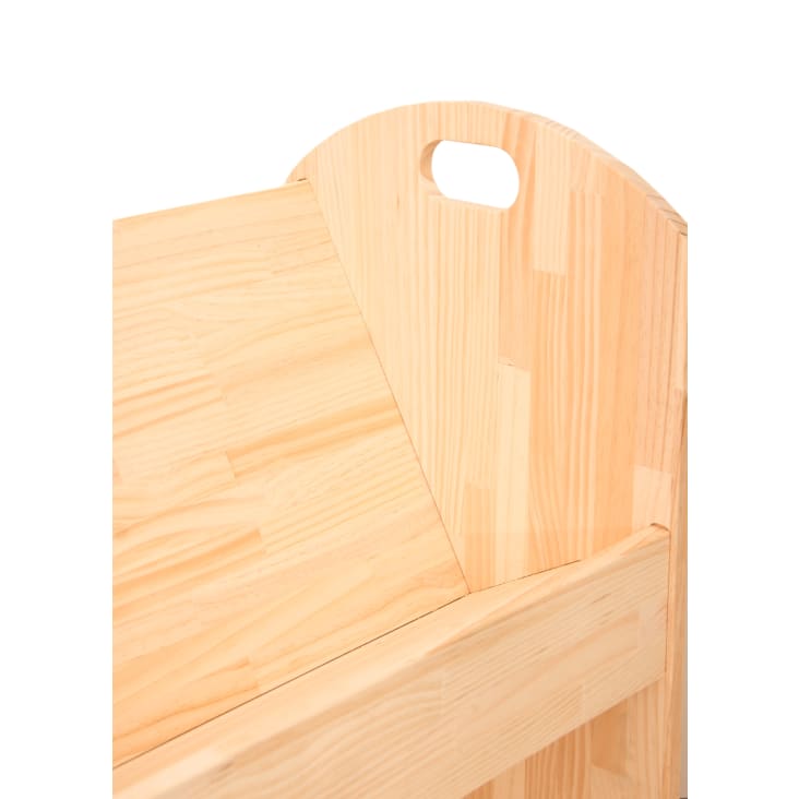 Tabla de equilibrio de pino macizo color madera natural Montessori. BALANCE  BOARD