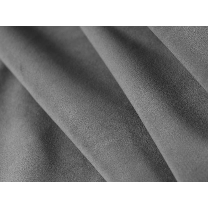 Canapé 4 places en tissu velours gris-Ruby cropped-2