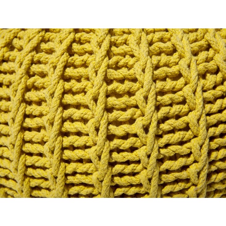 Pouf en coton jaune 50 x 35 cm II-Conrad cropped-7