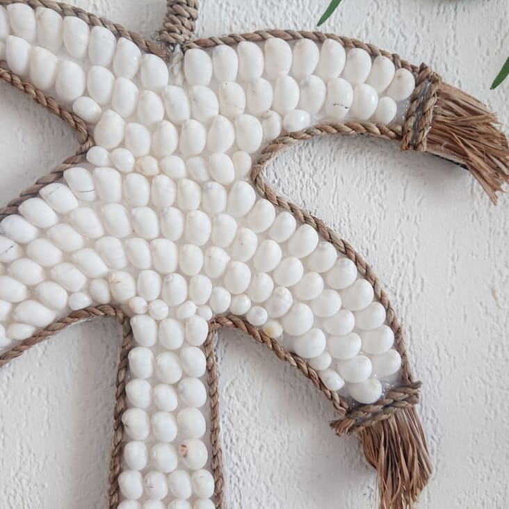 Pagaia Decorativa In Legno 40 Cm - Tema Marino Con Conchiglie, Per Parete - Foto 12