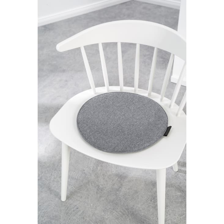 Galette de chaise feutre gris foncé Ø 35 cm - HORNBACH