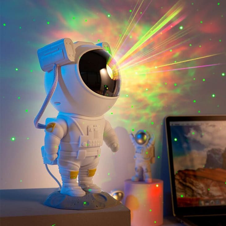 Lampe veilleuse-projecteur d'étoile astronaute
