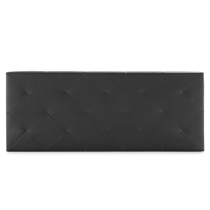 Tête de lit 140x60 cm noir, cuir synthétique-ROMBO cropped-5