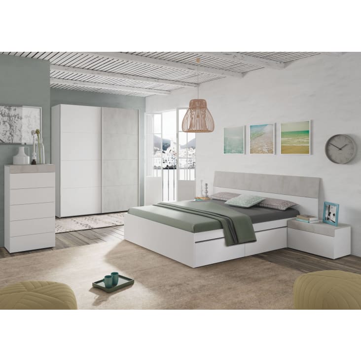 Kaufen Sie Dmora Guardaroba Elgin, Schlafzimmerschrank mit 2 Schiebetüren,  Schrank mit Kleiderstange und 3 Einlegeböden, 180 x 60 h 200 cm, Weiß mit  Detail zu Großhandelspreisen