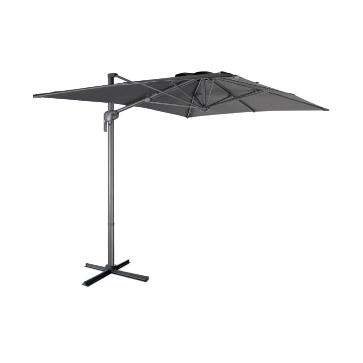 Rechteckiger Sonnenschirm 2x3 m, Grau ANTIBES Maisons du Monde