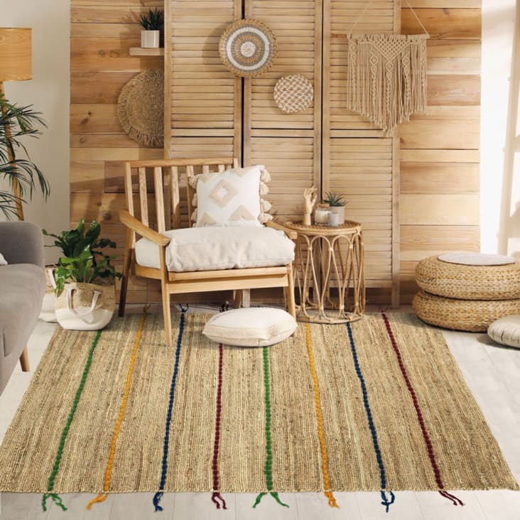 Set di tappeti da bagno palma / tappetino antiscivolo a zigzag
