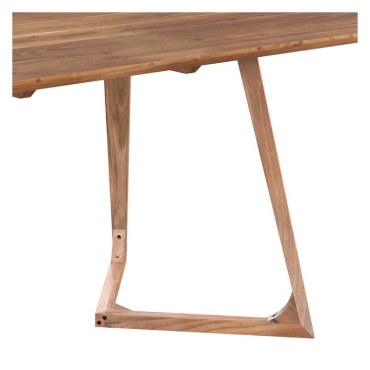 Table rectangulaire 6 personnes en bois d'acacia 175 cm-Pita cropped-3