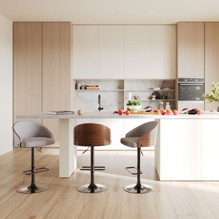 Set 2 Sgabelli Da Bar Con Schienale - Regolabili E Girevoli, Blu Scuro - Foto 6