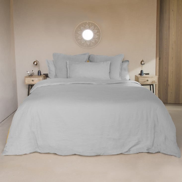 Copripiumino Miracle Home Grigio 180x240 Cm - Reversibile, 50% Cotone 50% Poliestere - Foto 2