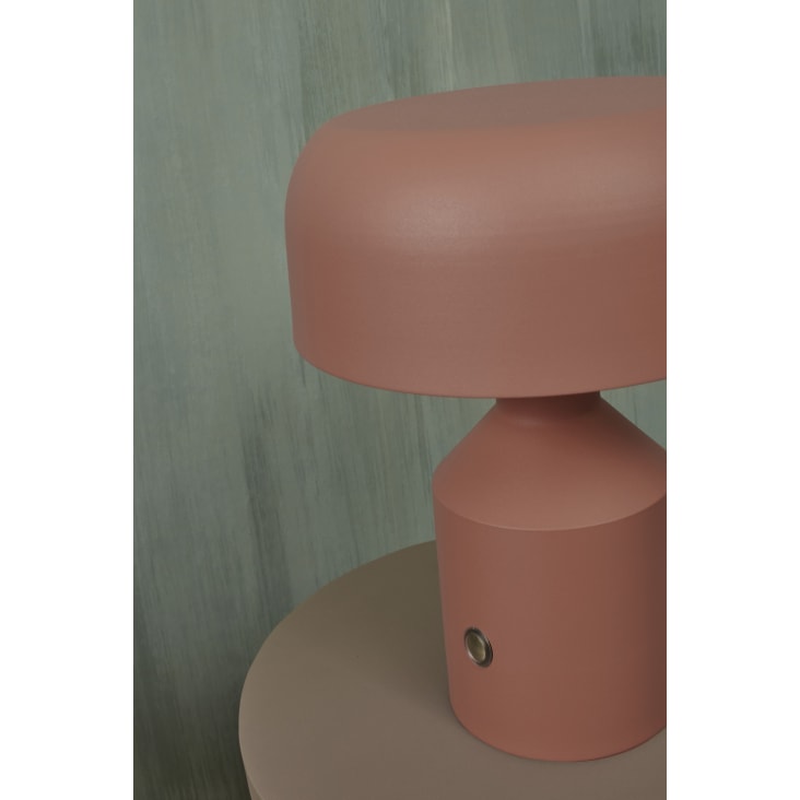 Lampe de table en fer terra, h. 30cm-Porto cropped-4