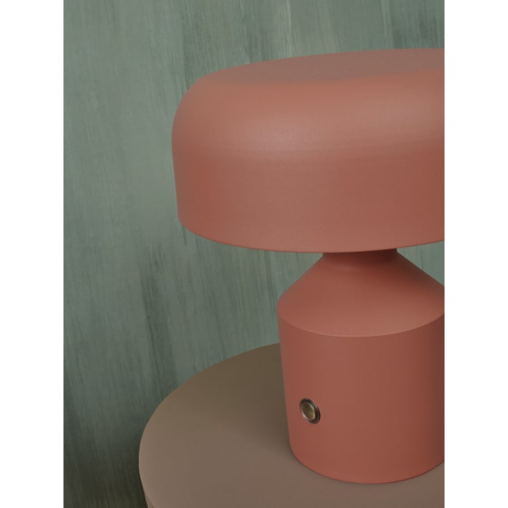 Lampe de table en fer terra, h. 30cm-Porto cropped-7