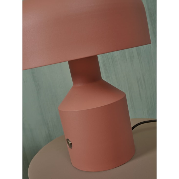Lampe de table en fer terra, h. 30cm-Porto cropped-8