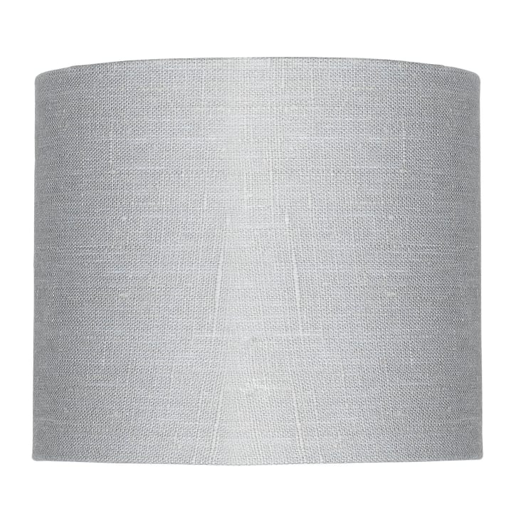 Lampe de table bambou abat-jour lin gris clair, h. 47cm-Himalaya cropped-10