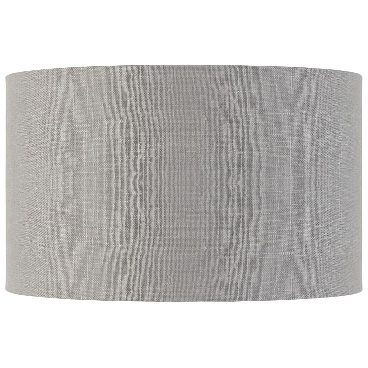 Lampe de table bambou abat-jour lin gris clair, h. 54cm-Annapurna cropped-4