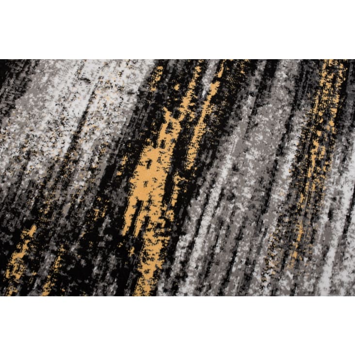 Alfombra de salón amarillo gris negro 80 x 150 cm-MAYA cropped-3