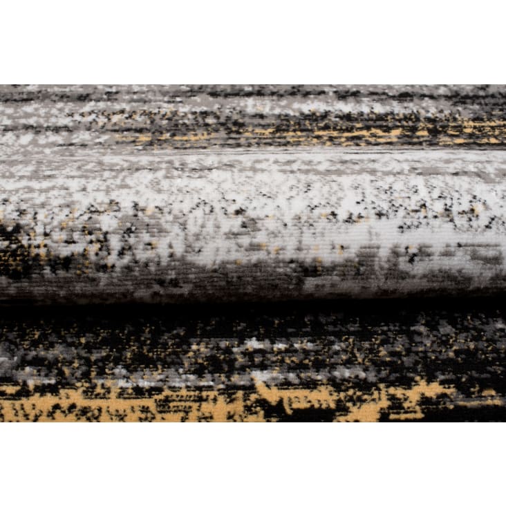 Alfombra de salón amarillo gris negro 80 x 150 cm-MAYA cropped-4