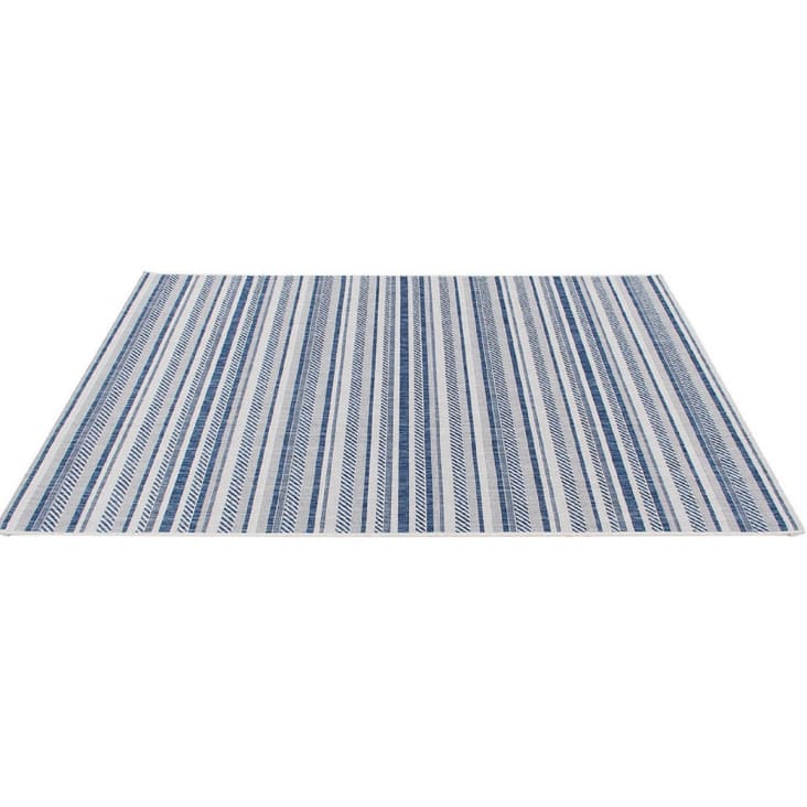 Tapis de salon moderne bleu 160x230 cm-LINY cropped-4