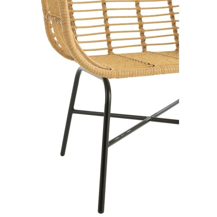 Fauteuil de jardin bas style rotin Rachelle Maisons du Monde