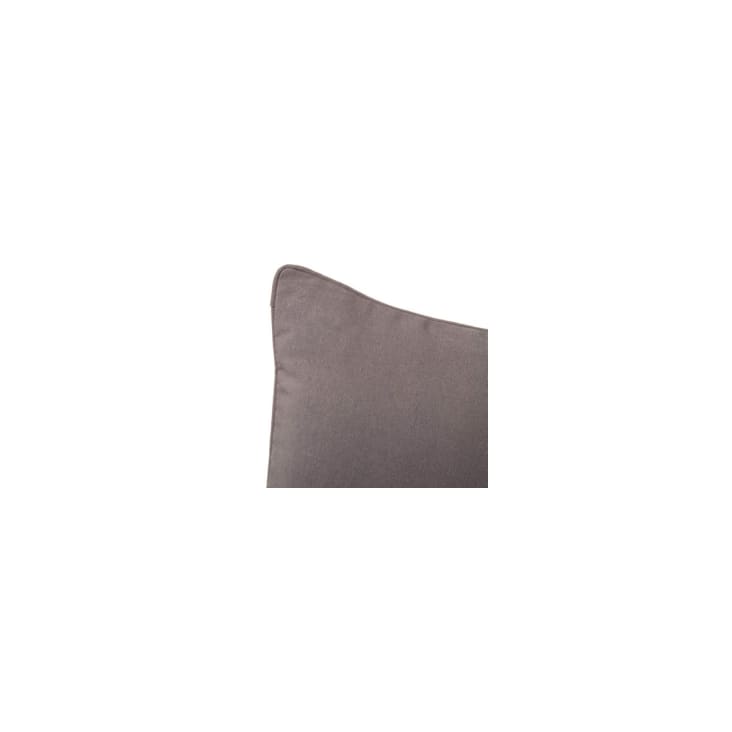 Coussin carré coton et polyester gris - 45x45cm cropped-2