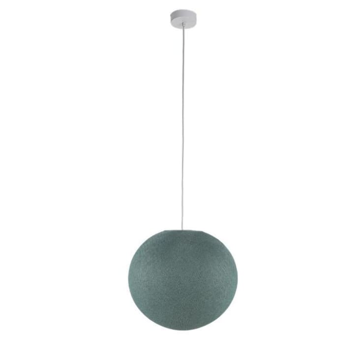 suspension simple globe m vert de gris