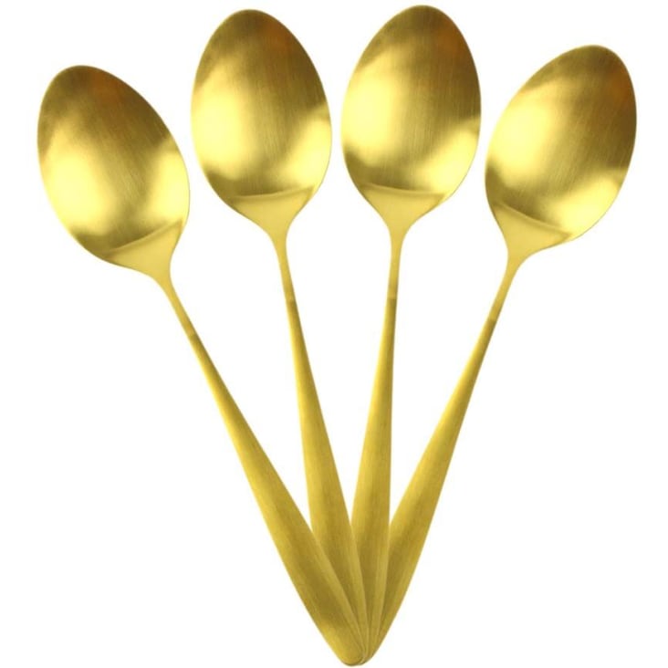 Ménagère En Inox Design Gold - 16 Pièces - Doré - Couvert - Ménagère BUT
