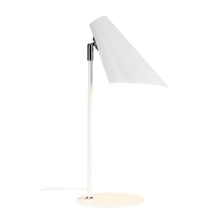 Lampe de Table en métal blanc mat-Cale cropped-2