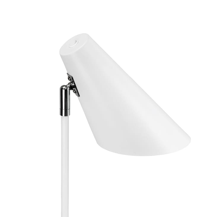 Lampe de Table en métal blanc mat-Cale cropped-3