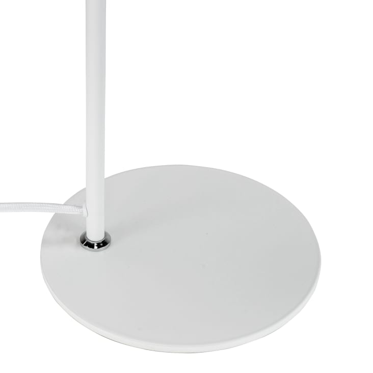 Lampe de Table en métal blanc mat-Cale cropped-4