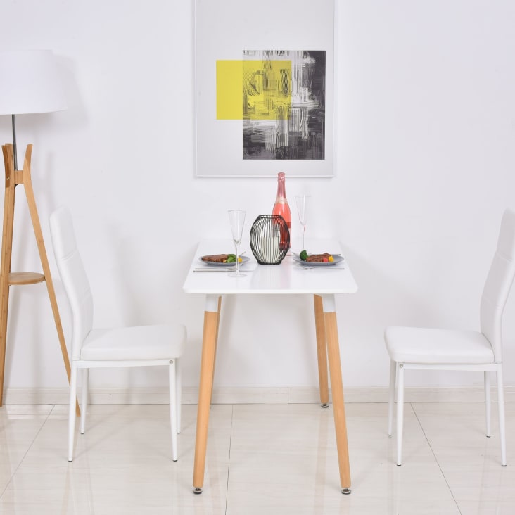 Mesa de comedor color blanco 120 x 60 x 75 cm cropped-10