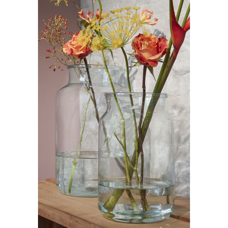 Vase en verre recyclé H30-Vienne cropped-7