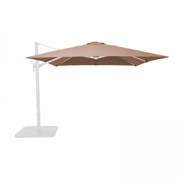 Toile pour parasol déporté 3x3m taupe-Malaga