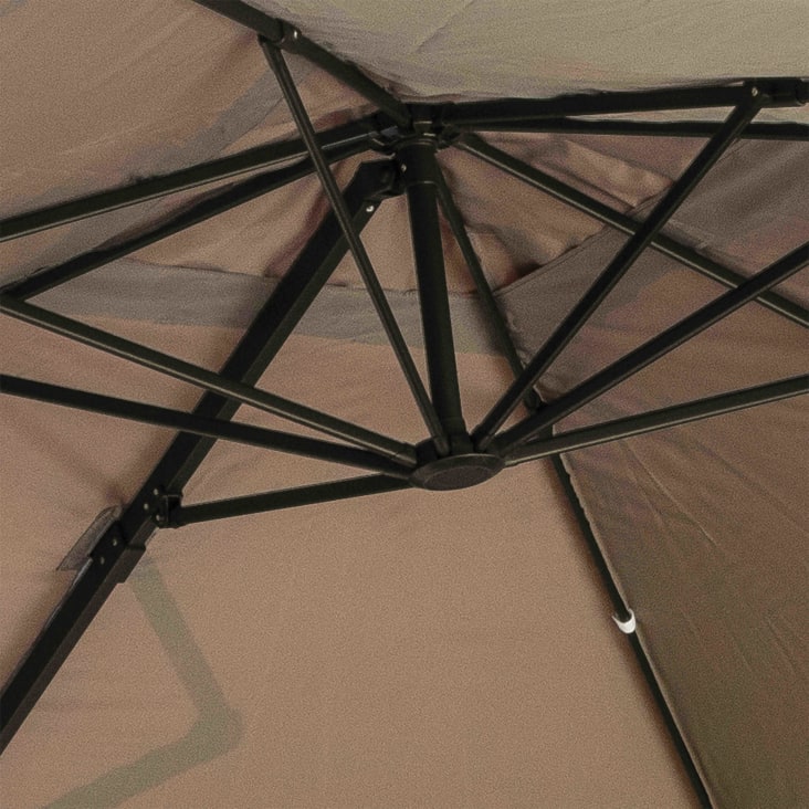 Toile pour parasol déporté 3x3m taupe-Malaga cropped-3