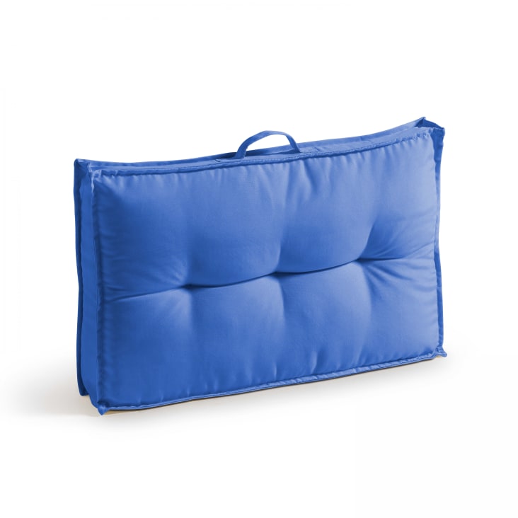 Packung mit 2 Rückenkissen für Palettenmöbel Blau Cuzco